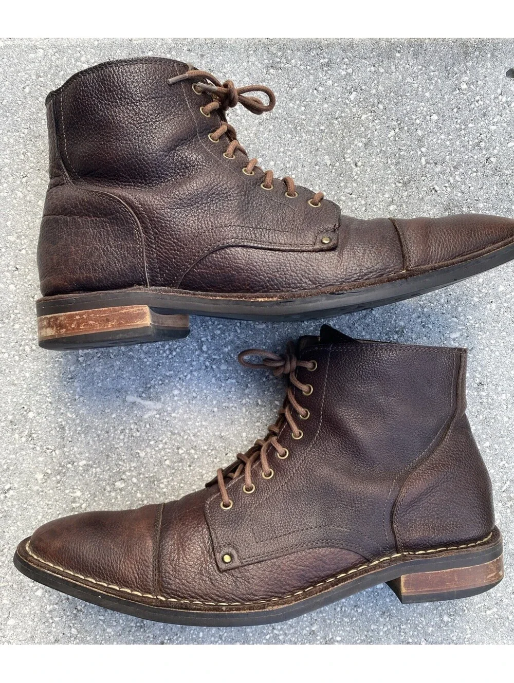 Cole Haan Lace Up Ankle Boots Canton Men’s 12M Chocolate Brown